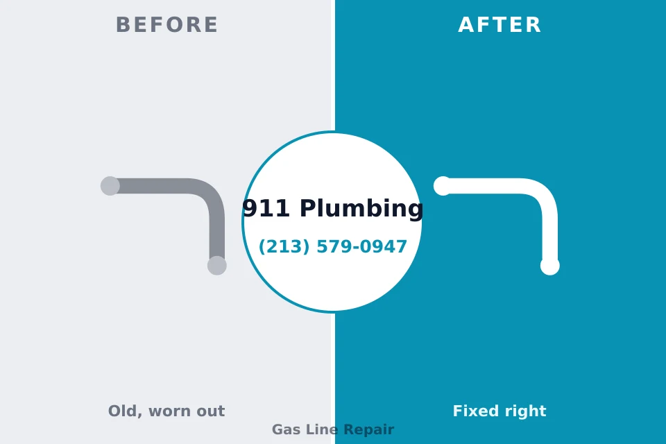 Before and after: plumbing repair Edmund, SC